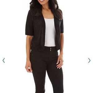 😍Apt 9 netted short sleeve shrug sweater